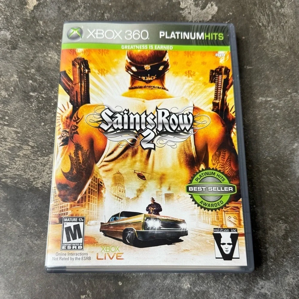 Saints Row 2 Xbox 360 Platinum Hits Complete CIB Tested